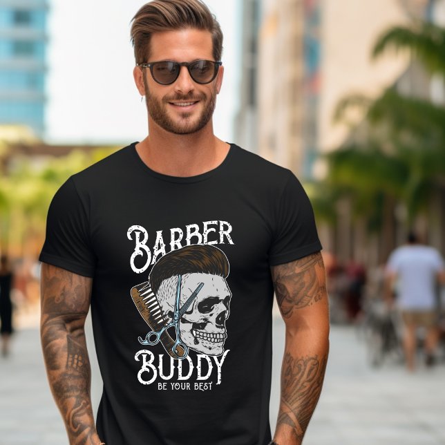 Barber Buddy Soyez Votre Meilleur T-shirt (Créateur téléchargé)