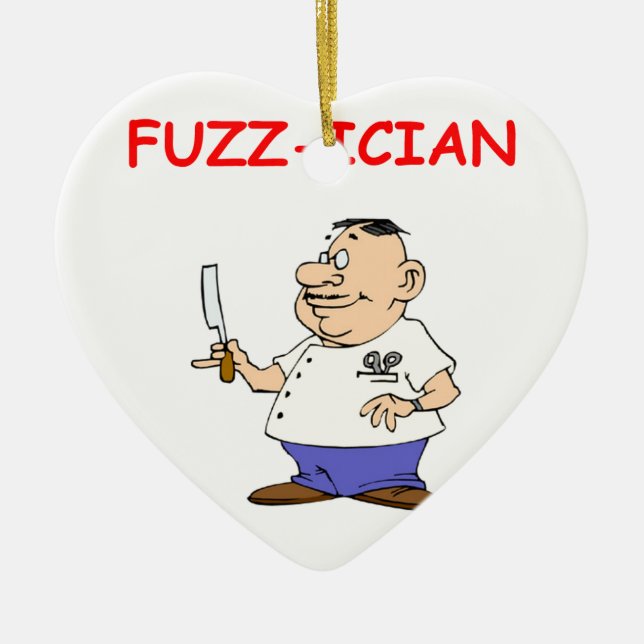 barber ceramic ornament (Front)