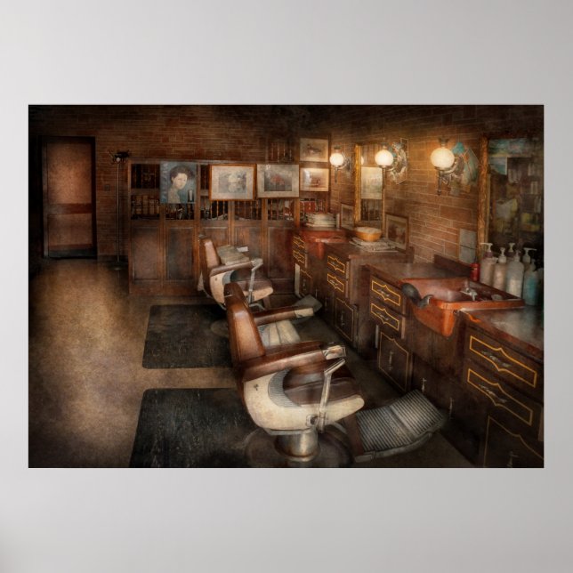 Barber - Clinton, NJ - Clinton Barbershop Poster (Front)