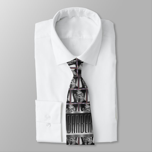 barber club tie (Tied)
