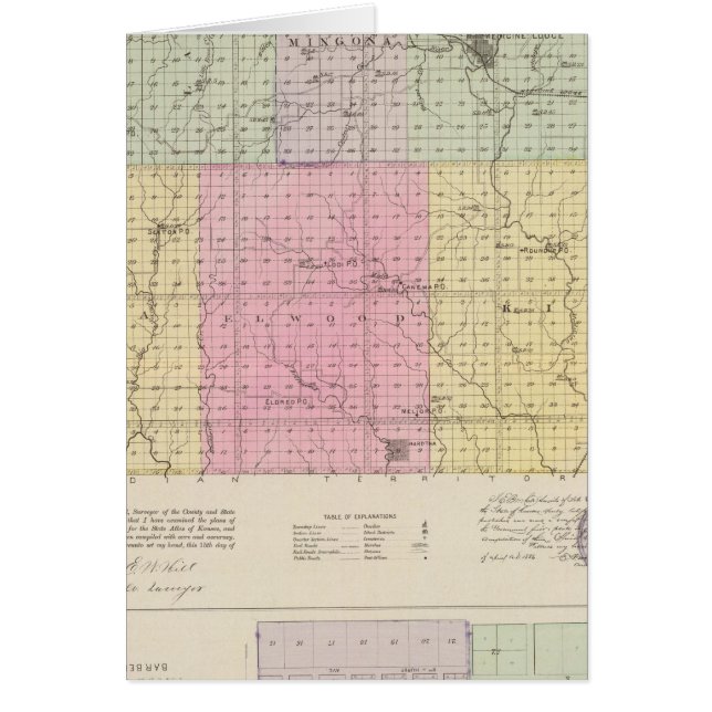 Barber County and Hazelton, Kansas (Front)