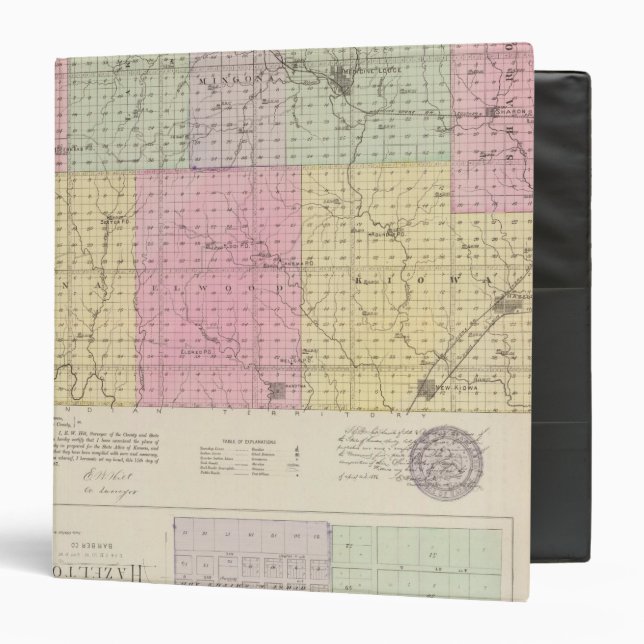 Barber County and Hazelton, Kansas Binder (Front/Inside)