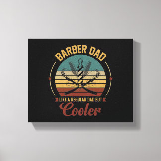 Barber Dad Canvas Print