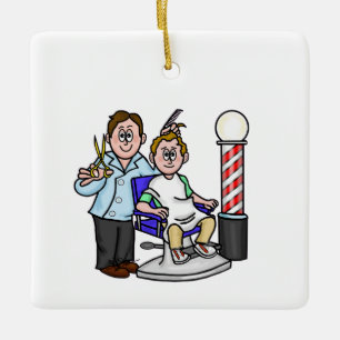 Barber Day Christmas Ornament