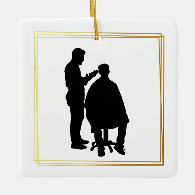 Barber Day Ornament (Front)