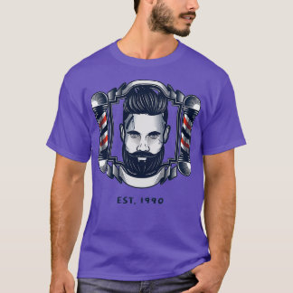 Barber Est1990 Design T-Shirt