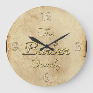 BARBER Family Clan Reunion Custom Designed Clock