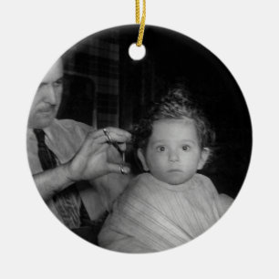 Barber - First Haircut Ceramic Ornament