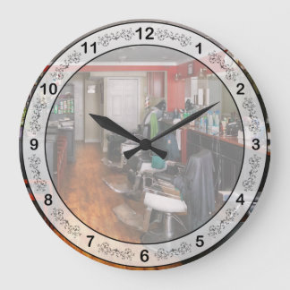 Barber - Fit to be dyed Large Clock
