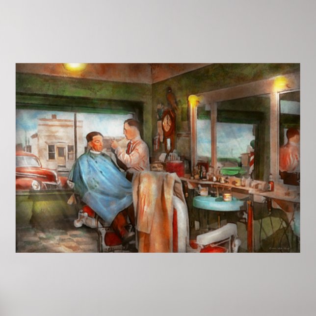 Barber - Getting a trim 1942 Poster (Front)