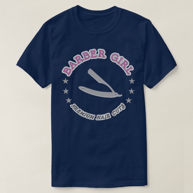 Barber girl Classic TShirt (Design Front)