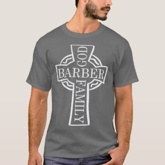 Barber God Family Christ Hair Beard Scissors Gift T-Shirt