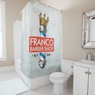 Barber Hair Shop King Crown Barber Pole Hair Salon