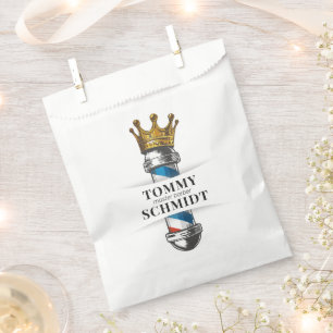 Barber Hair Shop King Crown Barber Pole Hair Salon Favour Bag