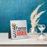 Barber Hair Shop King Crown Barber Pole Hair Salon