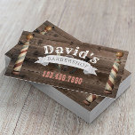 Barber Hair Stylist Barbershop Rustic Barn Wood Business Card<br><div class="desc">Barber Hair Stylist Barbershop Vintage Barn Wood Business Cards.</div>