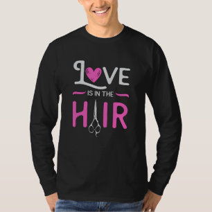 Barber Hair Stylist Hairdresser Scissors Hair Gift T-Shirt