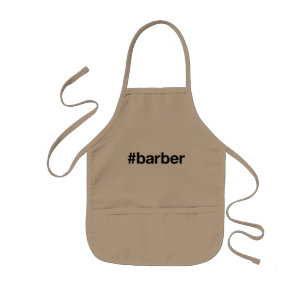 BARBER Hairdresser Hashtag Kids Apron