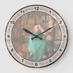 Barber - JH Parham Barber and Notary Public 1941 Large Clock