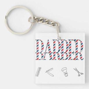 Barber Keychain