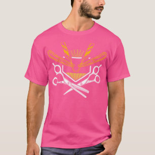 Barber Knife Scissors Barbershop T-Shirt