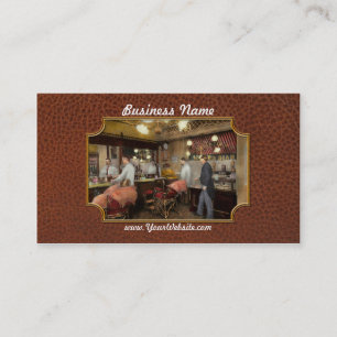 Barber - L.C. Wiseman Barbershop, NY 1895 Business Card