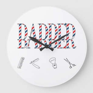 Barber Large Clock