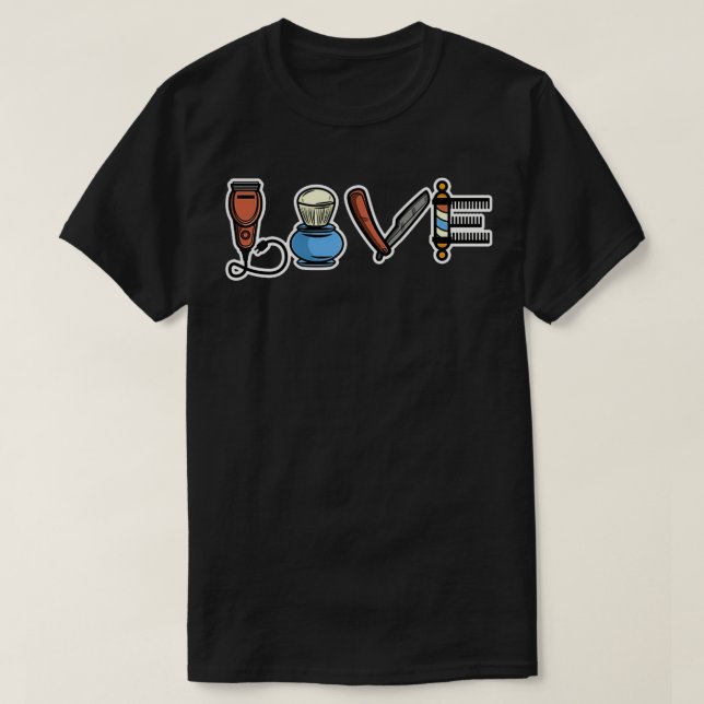 Barber Love Classic TShirt (Design Front)