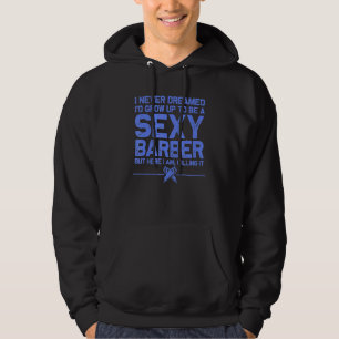 Barber Men Dad Barbershop Hairdresser Hairstylist  Hoodie