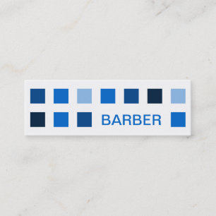 BARBER (mod squares) Mini Business Card