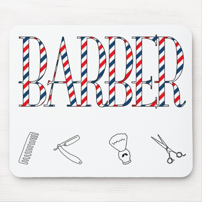 Barber Mouse Pad (Front)