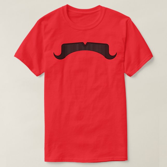 barber moustache T-Shirt (Design Front)