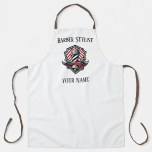 Barber Name Logo Barber Shop Barber Hair Stylist  Apron