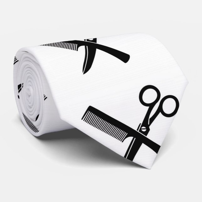 **BARBER** OR **HAIR STYLIST** DECORATIVE TIE (Rolled)