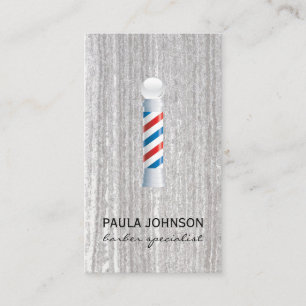 Barber Pole Appointment Business Card