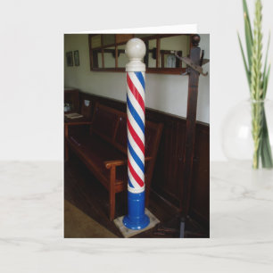 "Barber Pole" Birthday Card