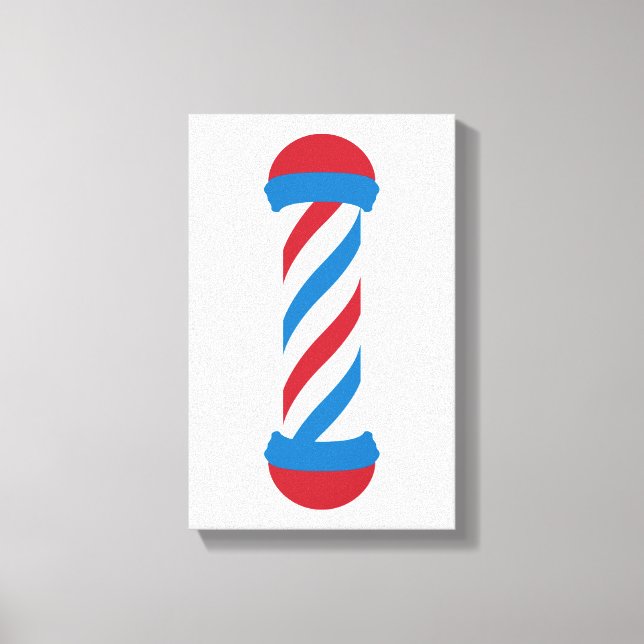 barber pole canvas print (Front)