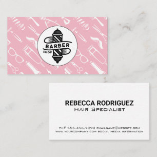 Barber Pole   Hair Cutting Accessories Business Card