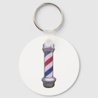 Barber Pole Keychain