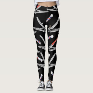 Barber Pole Nail Clippers Leggings