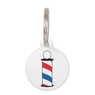 Barber Pole Pet Tag
