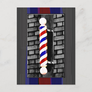 Barber Pole Postcard