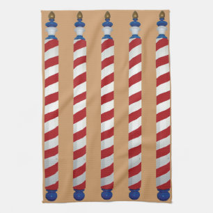 Barber Poles Kitchen Towel