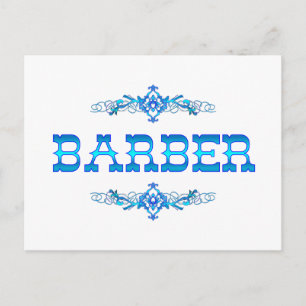 BARBER POSTCARD