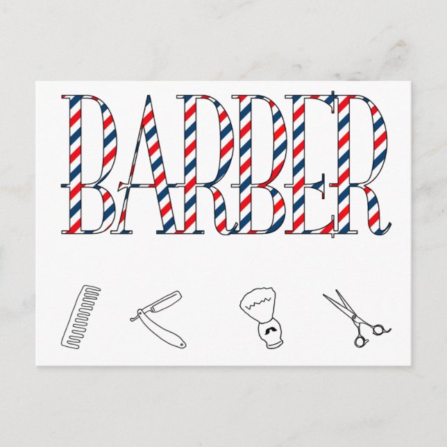 Barber Postcard (Front)
