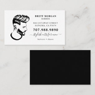 Barber Professional Hair Stylist Business Card