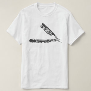 barber razor icons T-Shirt