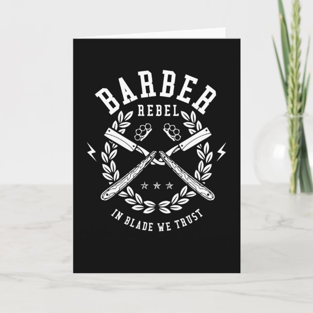 Barber Rebel Card (Front)
