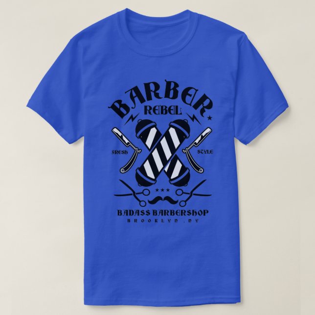 Barber Rebel II T-Shirt (Design Front)