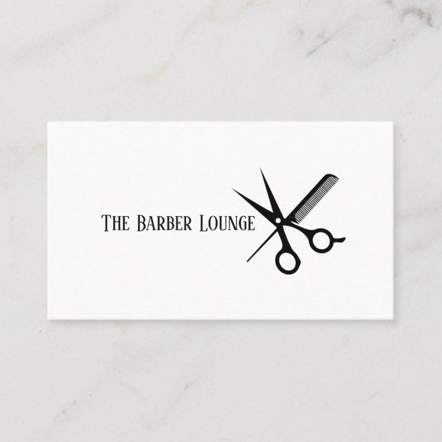 Barber Salon Business Card (Front)